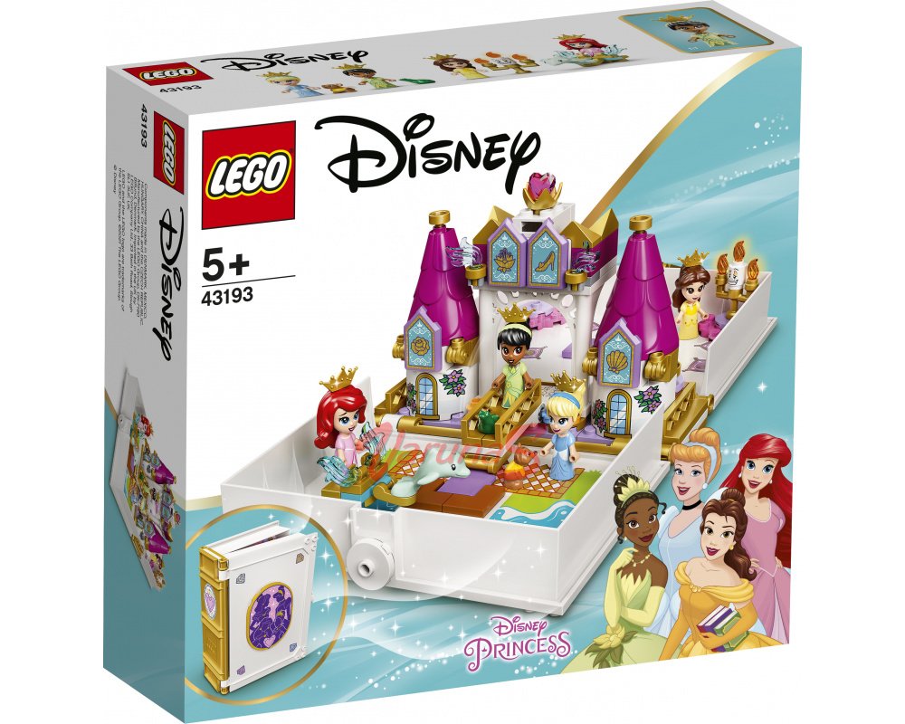 manual Farthest Taxation LEGO Disney - Aventurile lui Ariel, Belle, Cenusareasa si Tiana din cartea  de povesti 43193, 130 piese | L43193