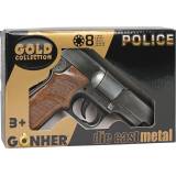 GONHER Pistol politie old silver 8 capse