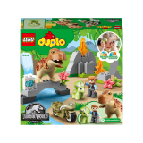 LEGO DUPLO Jurassic World Evadarea dinozurilor T. rex si Triceratops