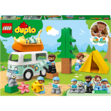 LEGO DUPLO Town Aventura cu rulota de vacanta a familiei
