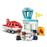 LEGO DUPLO Town Avion si aeroport