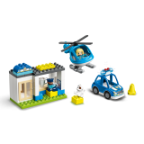 LEGO DUPLO Town - Sectie de politie si elicopter pentru salvare