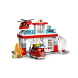 LEGO DUPLO Town - Remiza de pompieri si elicopter pentru salvare